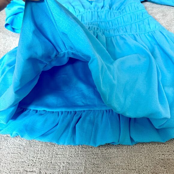 NWT* Jonathan Simkhai Diem Gauze Bubble-Hem Minidress- Women's 14 - Picture 9 of 9